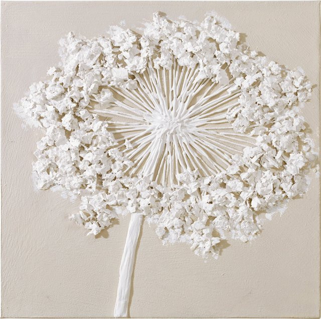 Originalgemälde Pusteblume von heine home auf Kunstleinwand mit Holzrahmen in Weiß, Breite: 40 cm, Höhe: 40 cm - Bild 1