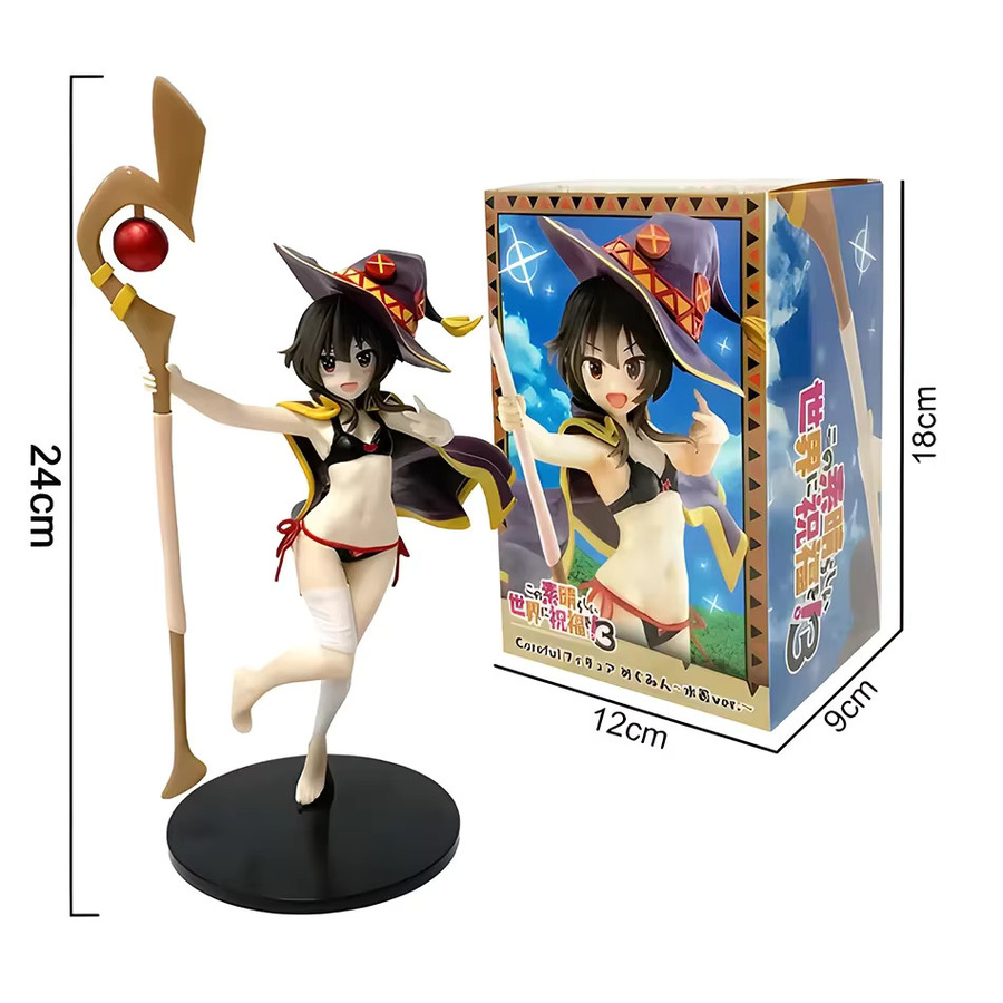 Bandai KonoSuba Megumin Actionfigur, 23 cm, Fantasy - Bild 2
