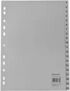 Soennecken Zahlenregister in Grau, A4, Breite: 22,5 cm, Höhe: 29,7 cm - Bild 1