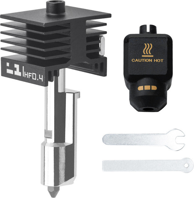 Bambu Lab kompatible HF High-Flow Düse aus gehärtetem Stahl in Schwarz für H2D H2S P2S X2D 3D-Drucker für hochpräzisen FDM-Druck - Bild 1