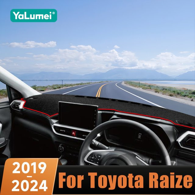 YaLumei Auto Dashboard Abdeckung Matte in Schwarz für Toyota Raize und Daihatsu Rocky A200 UV-Schutz Zubehör - Bild 1