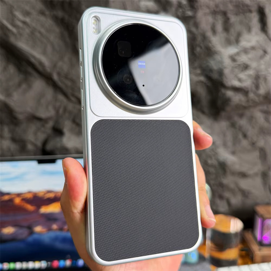 YX Business Schutzhülle aus PU-Leder in Schwarz für Vivo X300 X300S Pro Ultra mit magnetischer kabelloser Ladefunktion und matter Stoffstruktur - Bild 3