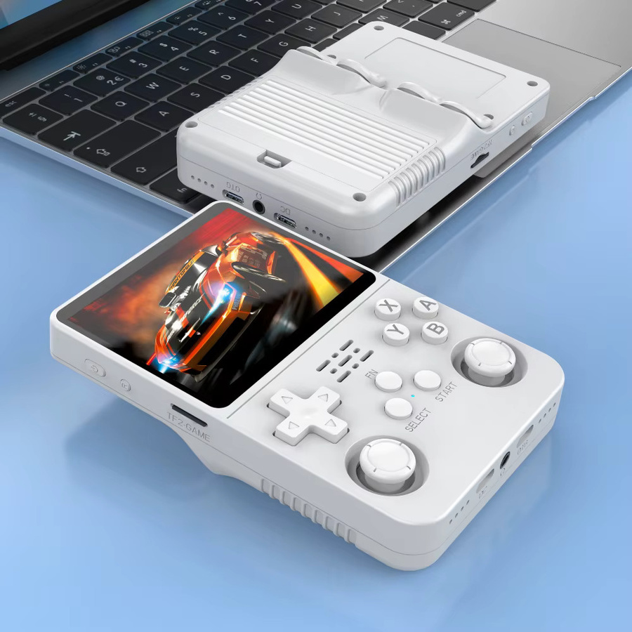 BOYHOM R36S Handheld Gamecontroller mit 3,5 Zoll HD-Bildschirm und wiederaufladbarem Akku in Orange oder Weiß - Bild 5