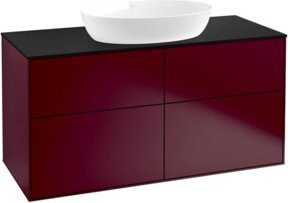 V&B Waschtischunterschrank Finion mit Wandbeleuchtung in Peony Matt, Breite: 120 cm, Tiefe: 50,1 cm - Bild 1