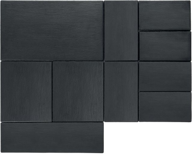 APS GN Tablett SLATE aus Melamin, schwarz, rechteckig, B/T/H: 32,5 x 53 x 1,2 cm - Bild 1