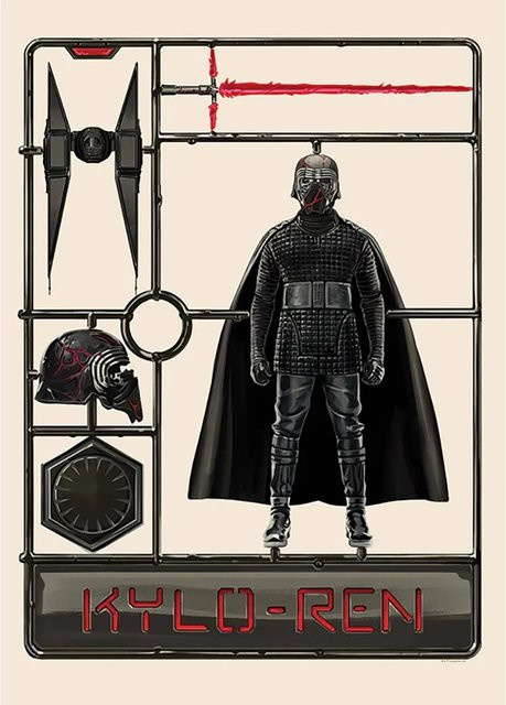 Komar Wandbild Star Wars Kylo, bunt, B: 50 cm, H: 70 cm - Bild 1