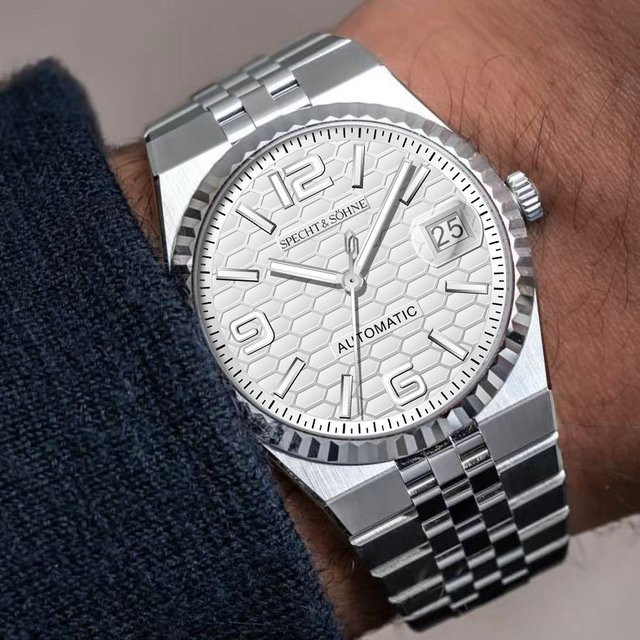 Specht & Söhne Armbanduhr, Handaufzug, Edelstahl, Saphirglas, Herren - Bild 1