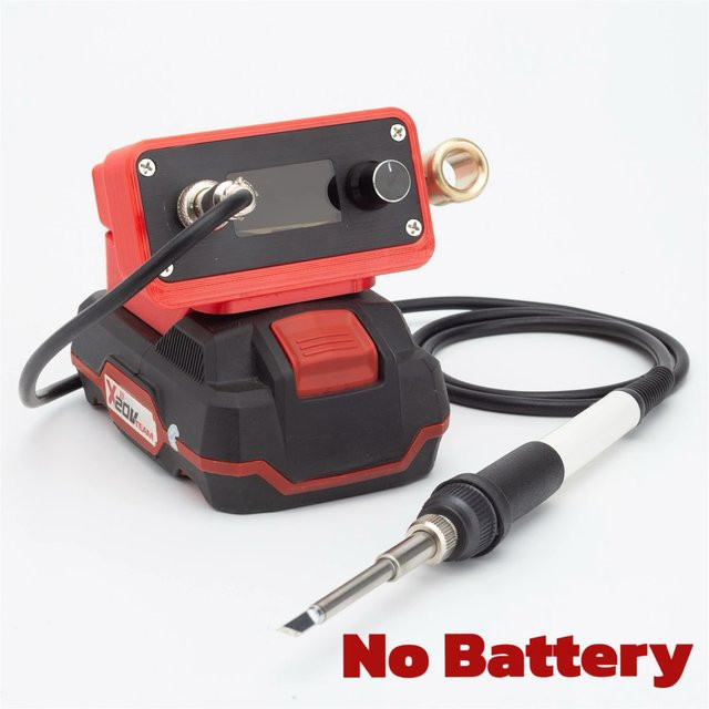 Parkside T12 Kabellose Lötstation für X20V Team Akku, Elektrisches Lötkolben-Set für DIY-Reparaturen, Rot (ohne Akku) - Bild 1