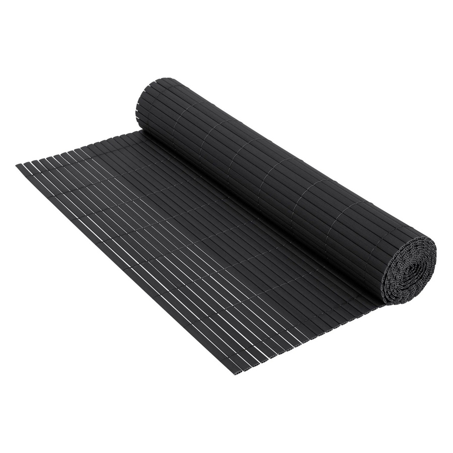 ECD Germany Sichtschutzmatte aus PVC in Anthrazit, Breite: 100 cm, Länge: 900 cm, UV-beständig und blickdicht - Bild 2