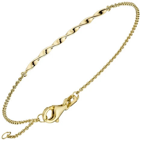 Colfem Armband 585 Gelbgold, 17,5 cm, Unisex - Bild 1