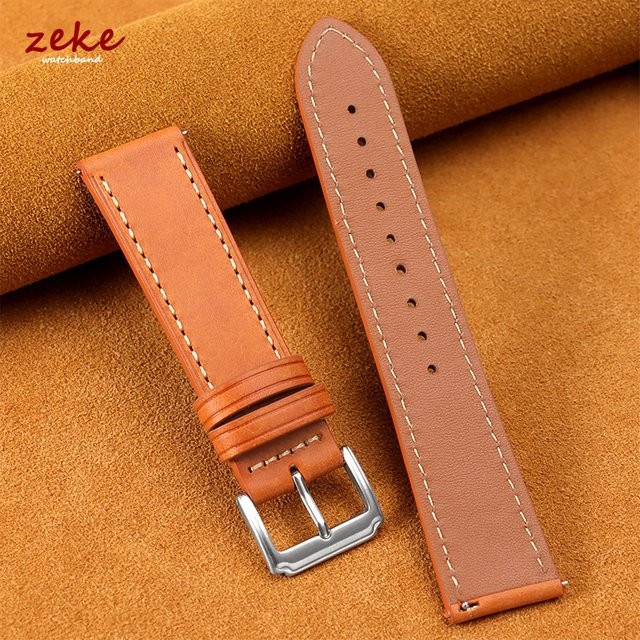 crazyband Uhrenarmband Echtleder, Ölwachs, Unisex - Bild 1