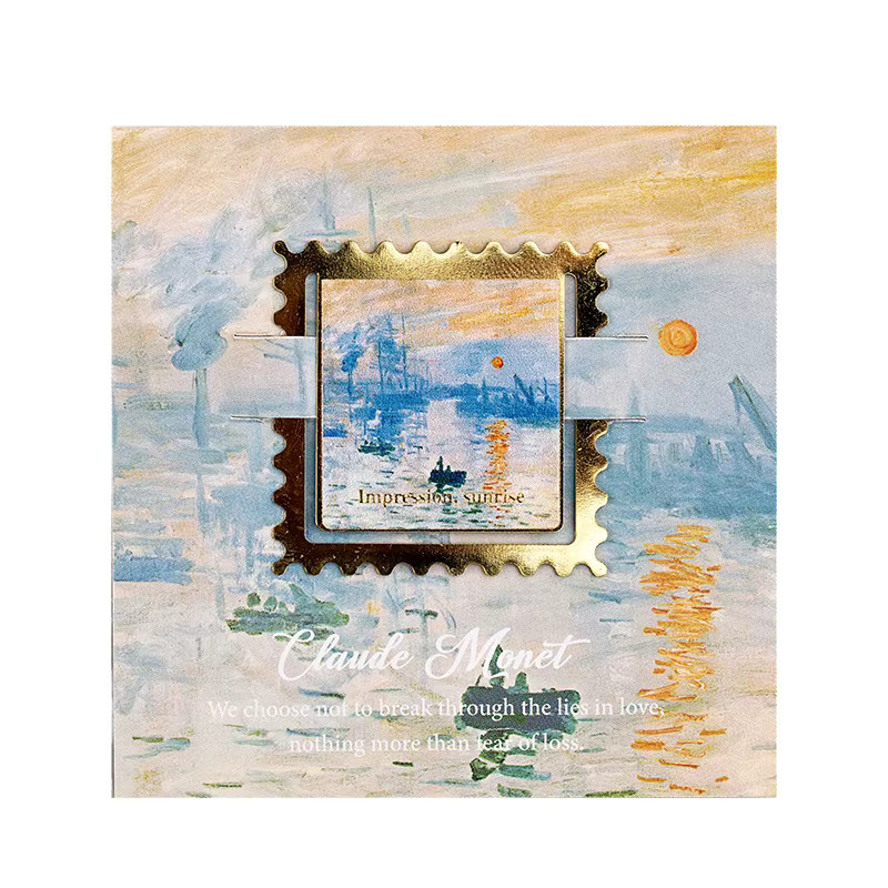Chaoyu Künstlerisches Metall-Lesezeichen mit Van Gogh und Monet Motiven in Multicolour - Bild 3