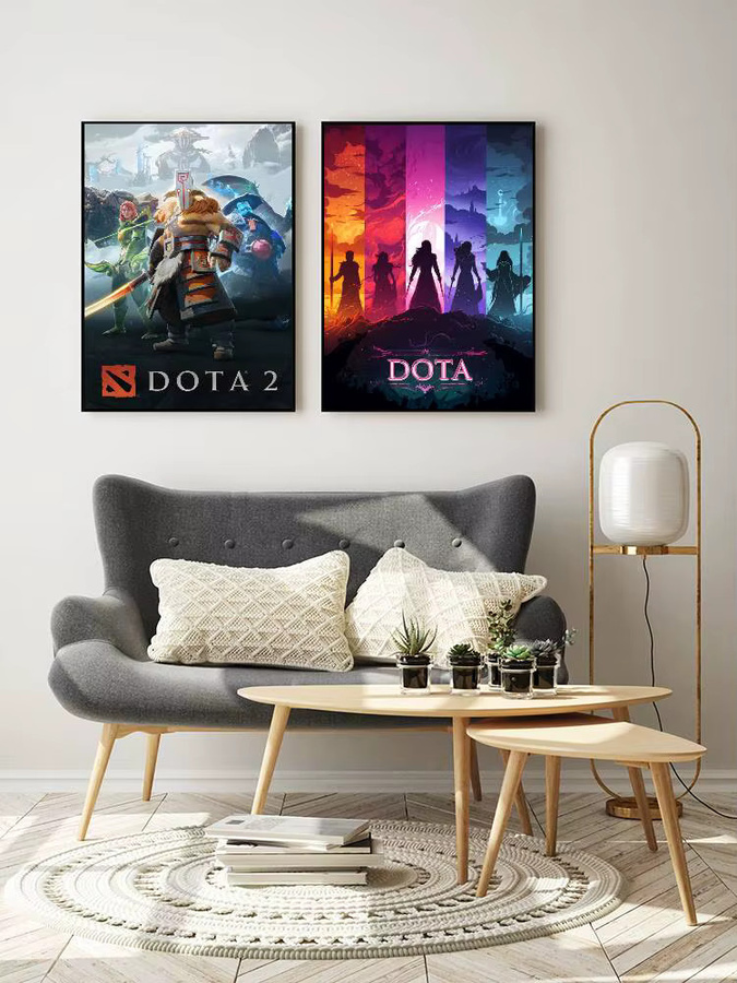 MINISO DOTA 2 Anime Poster Aufkleber, wasserfest, mehrfarbig, rechteckig - Bild 6