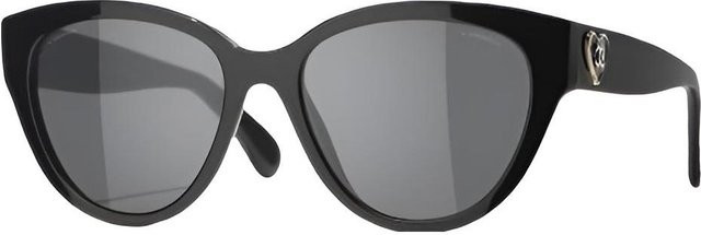Chanel CH5477-C501S4 Sonnenbrille Cat-Eye, Vollrand, Schwarz, Damen, Acetat - Bild 1
