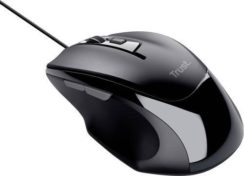Trust Voca Maus USB in Schwarz mit 2400 dpi - Bild 1
