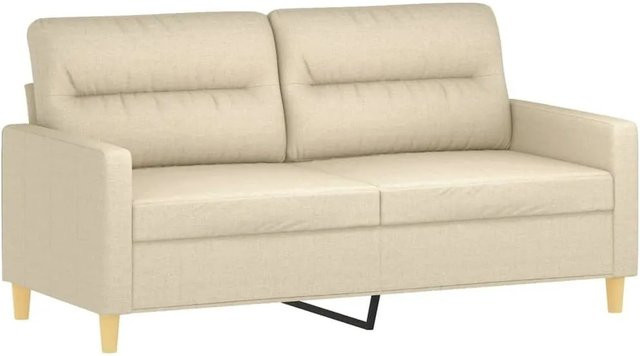 vidaXL 2-Sitzer-Sofa in Beige mit Stoffbezug und modernem Design - Bild 1
