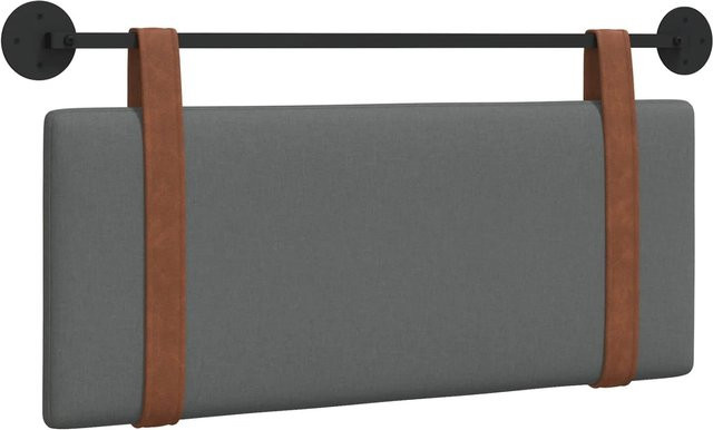 vidaXL Polsterpaneel Wandmontage Dunkelgrau B: 110 cm, H: 55 cm, T: 5 cm - Bild 1