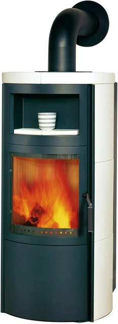 Hark Vito WW GT ECOplus Kaminofen wasserführend in Cremeweiß mit Keramikfliesen 8 kW - Bild 1