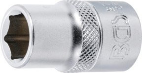 BGS Steckschlüssel-Einsatz Sechskant 2772 in Silber, Antrieb Innenvierkant 12,5 mm (1/2 Zoll), SW 1/2 Zoll - Bild 1