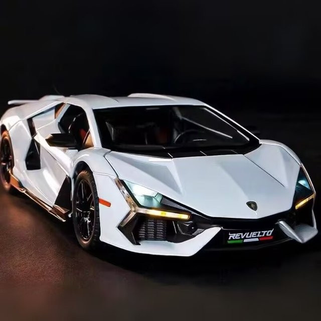 MAKEDA Revuelto Sportwagen Modell, 1:24, Metall, mit Sound und Licht - Bild 1
