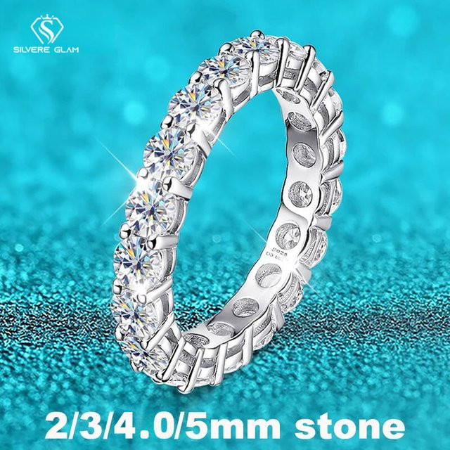 Ring Moissanit, 925 Silber, Damen - Bild 1
