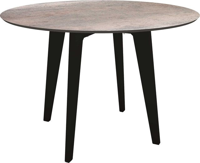 Stern Tisch Silverstar 2.0 Smoky aus Aluminium in Schwarz Matt, Durchmesser: 110 cm - Bild 1