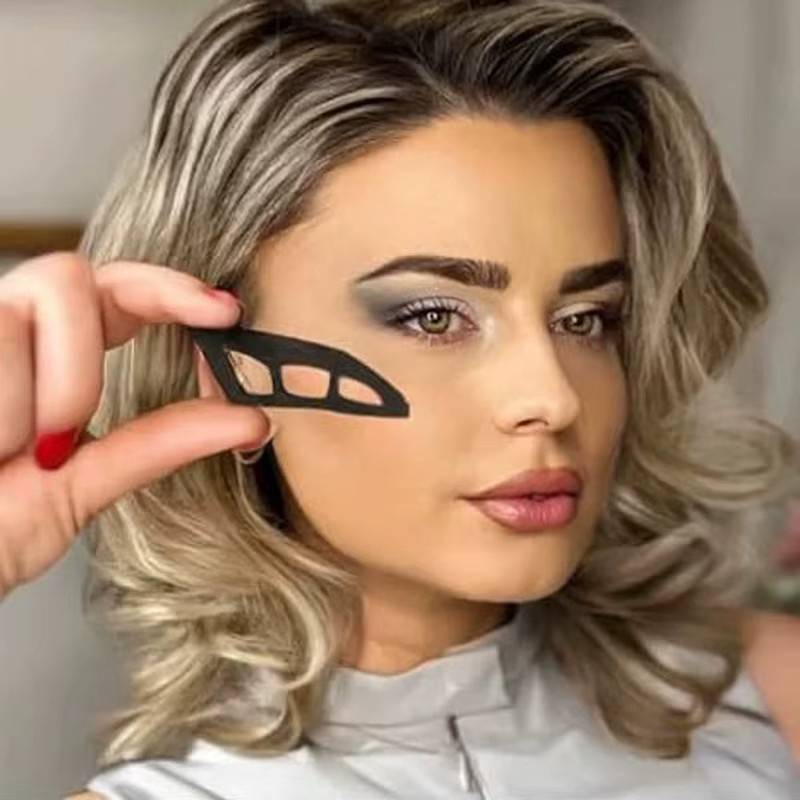 YZS Augen-Make-up-Schablone, Wiederverwendbare Augenbrauen-Vorlage, Unisex - Bild 4