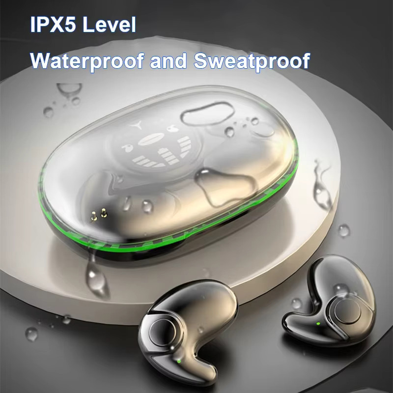 Kebidumei Unsichtbare Schlaf-Kopfhörer in Weiß mit Bluetooth 5.3, IPX5 wasserdicht und Rauschunterdrückung als kabellose In-Ear Headsets mit Touch-Control - Bild 4