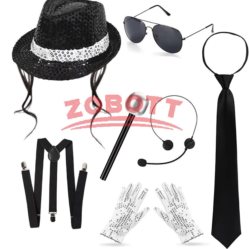 HHYRCOS Michael Jackson Zubehör-Set, Cosplay Accessoires - Bild 2