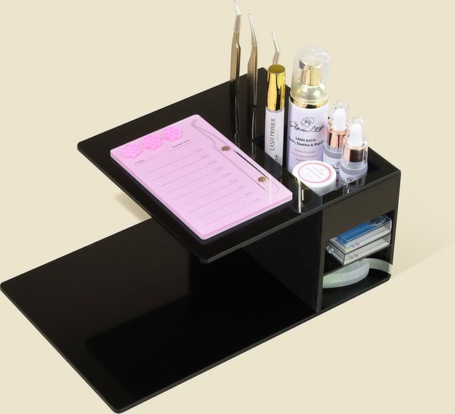 HIJOYSEEN Wimpernverlängerung Display-Ständer, weiß, glänzend - Bild 1