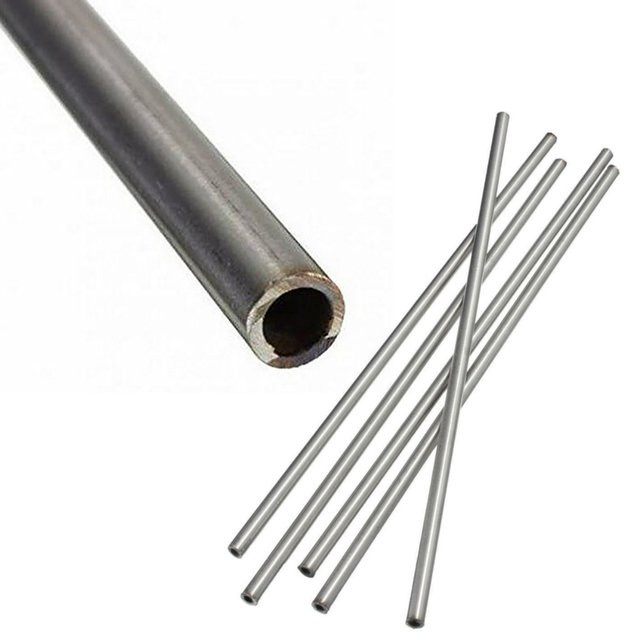 JIGHOLE Kapillarrohr aus Edelstahl 304, rund, Farbe: Silber, Länge: 25 cm, Außendurchmesser: 6 mm, Innendurchmesser: 4 mm - Bild 1