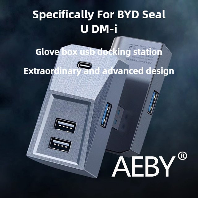 AEBY USB-Schnellladeadapter für BYD Seal U DM-i 2025 mit Multi-Port USB-A und USB-C - Bild 1