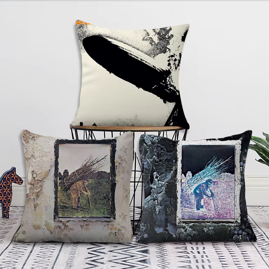 Singer L-Led Z-Zeppelin Led Zeppelin Dekorationsbezug im nordischen Stil für Sofa und Wohnzimmer - Bild 3