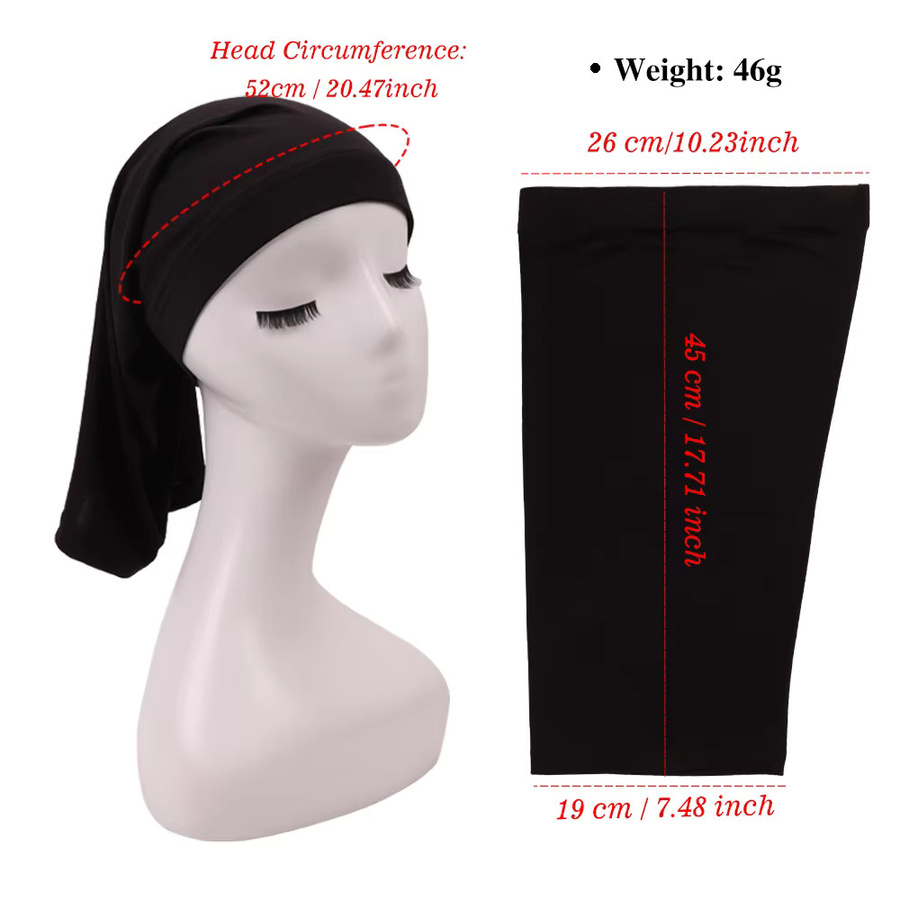 plussign Dreadlock-Röhre, weiche Spandex-Perückenkappe, extra breit - Bild 4