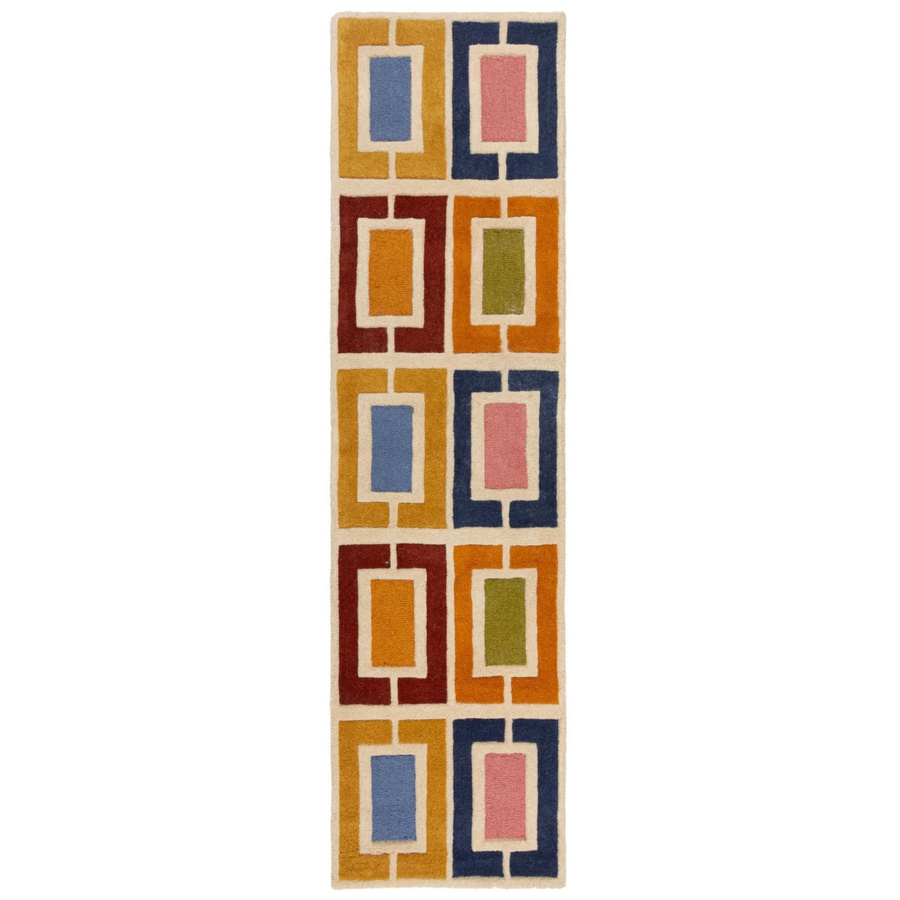 Flair Rugs Wollteppich Retro Blocks Mehrfarbig B: 60 cm, L: 230 cm - Bild 2