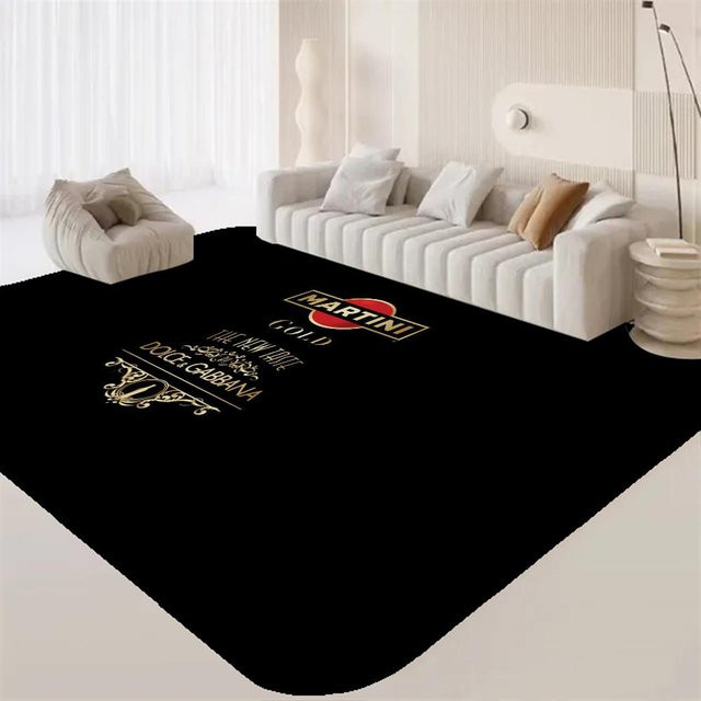 JGJG M-Martini Racing Logo Bereichsmatte, schwarz, B/T: 40 x 60 cm, rutschfest und waschbar - Bild 1