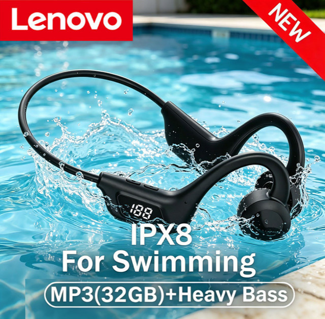 OnePlus Kabellose Knochenleitungs-Kopfhörer mit Bluetooth und Mikrofon für Sport und Schwimmen in Schwarz - Bild 1