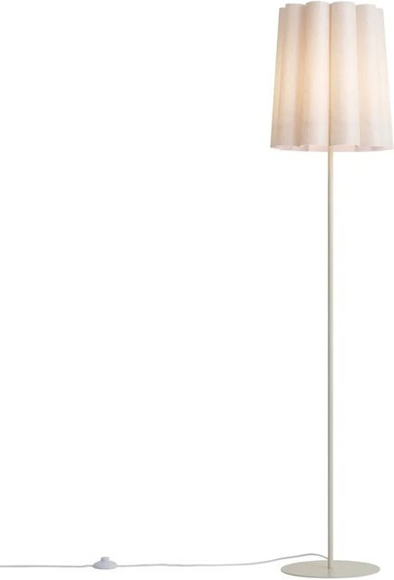 QAZQA Japandi Stehleuchte Jenni in Beige mit Stoffschirm und LED-Funktion, Höhe: 160 cm - Bild 1