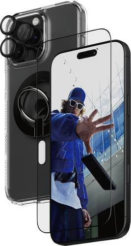 PanzerGlass 4-in-1 Displayschutzglas für Apple iPhone 16 Pro Max, transparent, kratzfest und Anti-Fingerprint - Bild 1