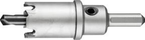 PFERD Hartmetall Lochsäge mit Carbide-Spitze in Silber, Durchmesser: 27 mm, Schaft-Durchmesser: 10 mm, Schnitttiefe: 32 mm - Bild 1