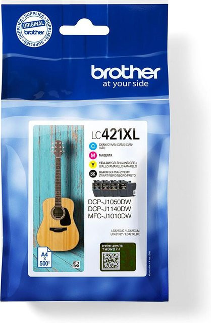 Brother Original Tintenpatronen LC-421XL MultiPack Schwarz, Cyan, Magenta, Gelb für DCP-J1050DW und MFC-J1010DW - Bild 4
