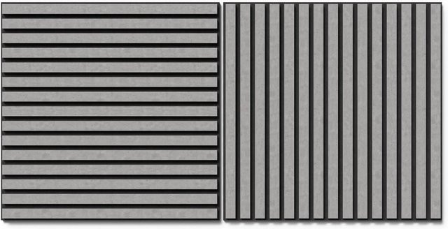 DenPanels Akkustikpanel in Betongrau mit Steinoptik, B/T/H: 60 x 60 x 2 cm - Bild 1