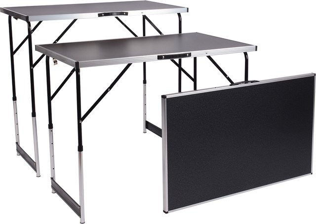 Kraft Werkzeuge Multifunktionstisch 3-teilig grau, klappbar, B/T/H: 100 x 60 x 73 cm - Bild 1