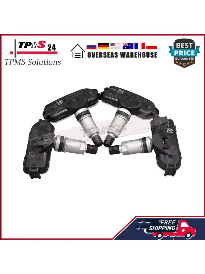 GANGLE 4er-Set Reifendruck-Monitor-Sensoren TPMS 434MHz für Kia Rio [UB] 2011-2017, Cerato [TD] 2009-2013 und Cerato [YD] 2013-2018, Schwarz - Bild 3