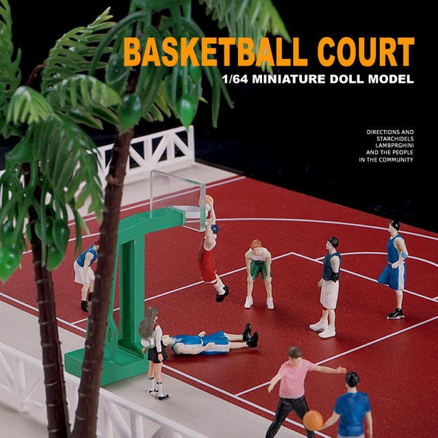 Kicarmod Basketball Spieler Diecast Modell Figur Maßstab 1:64 - Bild 1