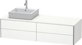Duravit Waschtischunterschrank XSquare in Weiß Matt, B/T/H: 160 x 40 x 40 cm - Bild 1
