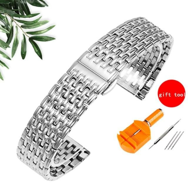 Uhrenarmband Edelstahl, 22 mm, Schwarz, Unisex - Bild 1