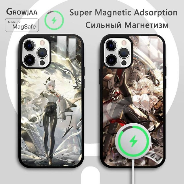 Zani Wuthering Wave Handyhülle mit Spiegel und MagSafe für iPhone 11 bis iPhone 17 Pro Max Plus Mini in Multicolour - Bild 1