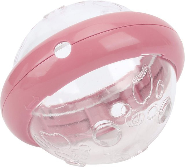 Neoglint Futterausgabe-Puzzlespielzeug, fliegende Untertassenform, pink - Bild 1