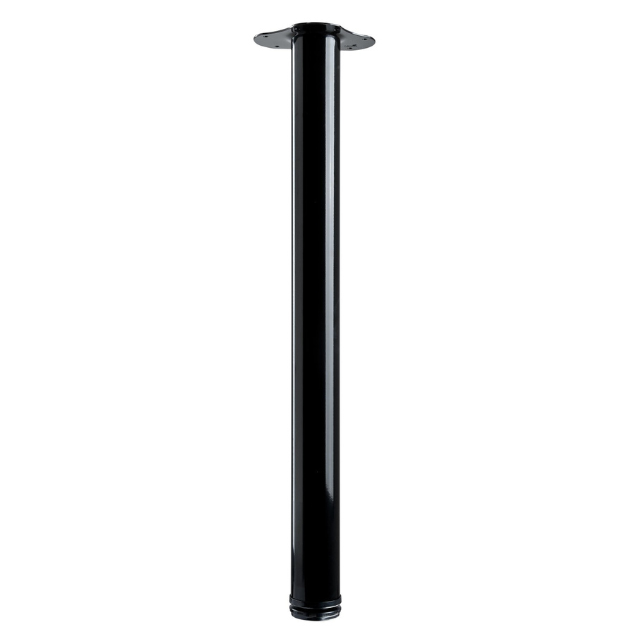 Hettich Tischbein Schwarz Matt inkl. Montageplatte Durchmesser: 6 cm, Höhe: 70 cm - Bild 2